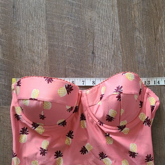 Kate Spade Women's Size S Cruise 2019 Pineapple One-Piece Swimsuit Pink - Picture 10 of 13